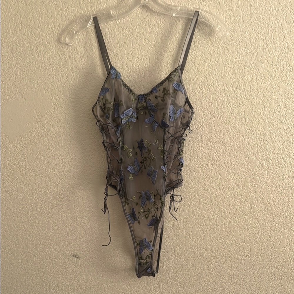 Sheer Butterfly Bodysuit